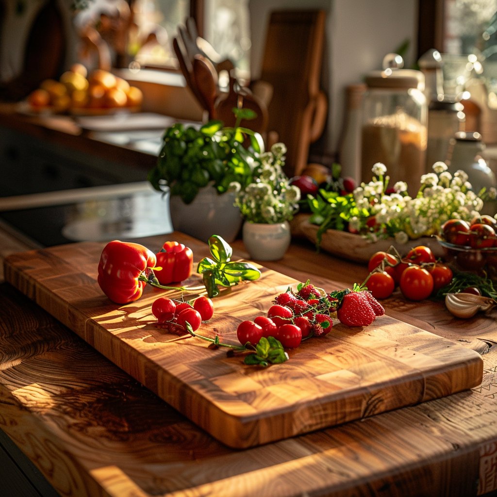 Edge grain cutting board